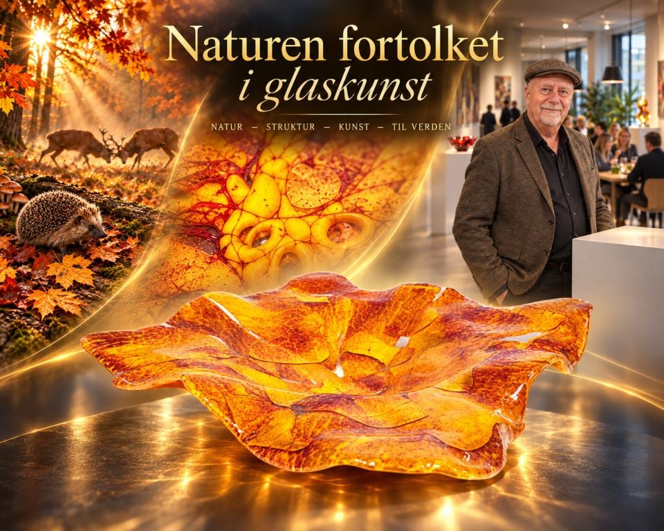 Naturen bliver til glaskunst - hele processen Naturen bliver til glaskunst - hele processen
