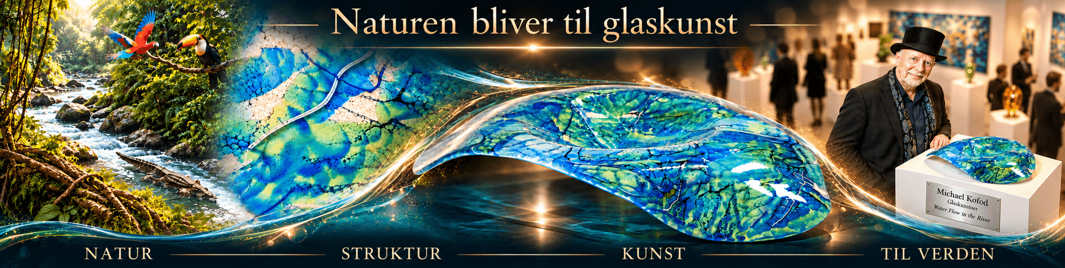 Naturen bliver til glaskunst - hele processen Naturen bliver til glaskunst - hele processen