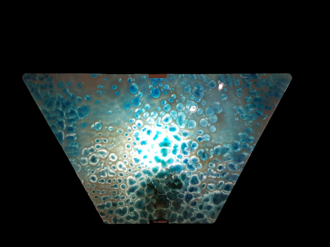 387 Blue Planet - Triangular Wall Lamp