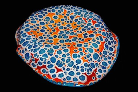 263 Colorful Web - Oval Dish