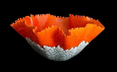 Dino-æg af glaskunstner Michael Kofod