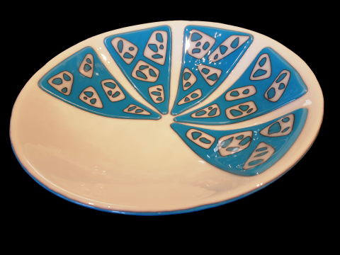 382 Rocks and Mountains - Large Bowl with Straight Sails