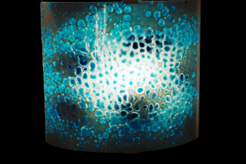 277 Blue Planet - Square Wall Lamp
